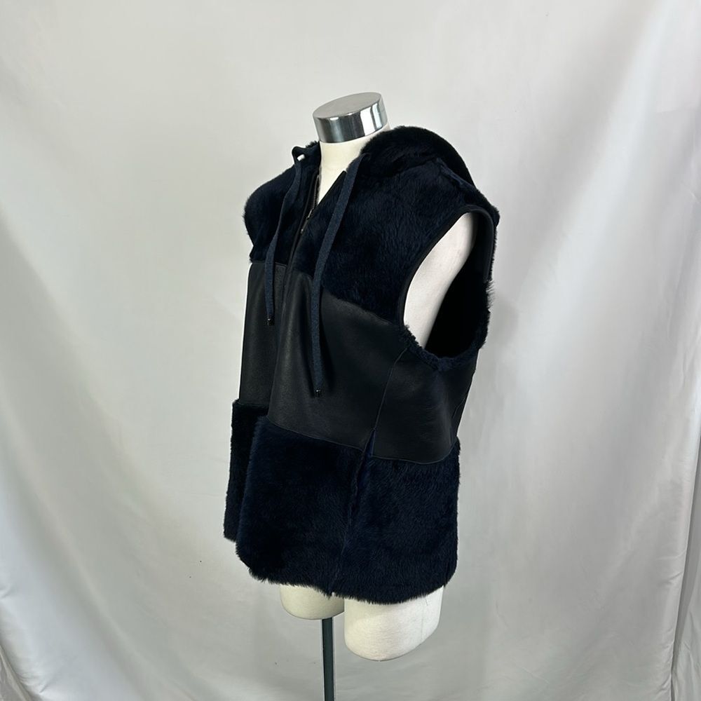 Black Shearling Patchwork With Hood Lorena Antoni… - image 4